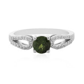 Bague en argent et Tourmaline verte