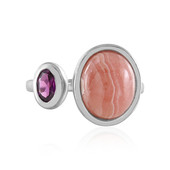 Bague en argent et Rhodochrosite (Faszination Türkis)