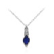 Collier en or et Saphir bleu de Ceylan