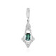 Pendentif en argent et Tourmaline verte de Benedito