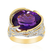 Bague en or et Améthyste de Sibérie (Adela Gold)