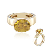 Bague en or et Zircon jaune (de Melo)