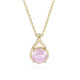 Collier en argent et Kunzite