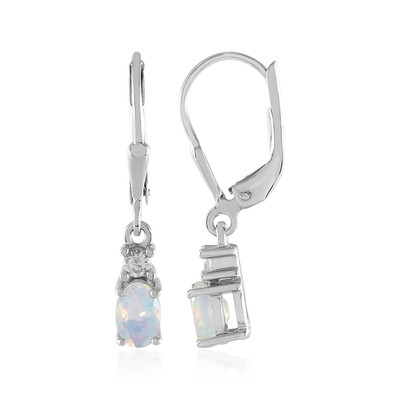 Boucles d'oreilles en argent et Opale Welo