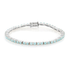 Bracelet en argent et Apatite bleue