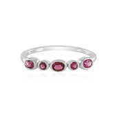 Bague en argent et Tourmaline rose