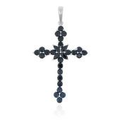 Pendentif en argent et Spinelle noir