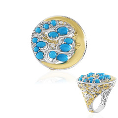 Bague en argent et Turquoise Sleeping Beauty (Gems en Vogue)