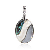 Pendentif en argent et Coquillage d'Abalone