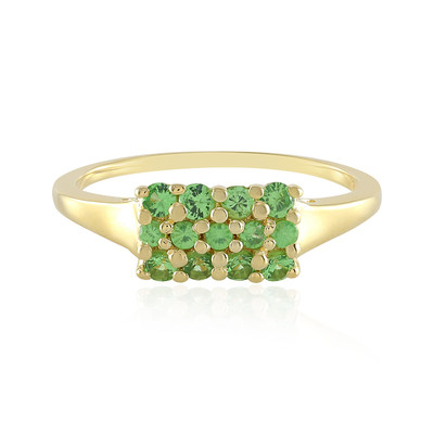 Bague en argent et Grenat Tsavorite