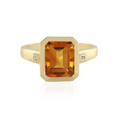 Bague en argent et Citrine Madère