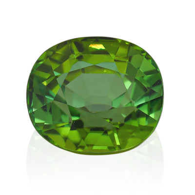 Gemme et Tourmaline verte 9,72 ct