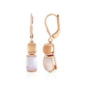 Boucles d'oreilles en argent et Quartz rose (KM by Juwelo)