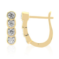 Boucles d'oreilles en or et Diamant SI1 (G)