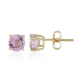 Boucles d'oreilles en or et Kunzite