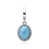 Pendentif en argent et Larimar