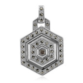 Pendentif en argent et Diamant rose de France SI1 d'Argyle  (Annette classic)