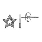 Boucles d'oreilles en argent et Diamant I3 (I)