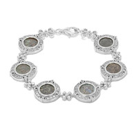 Bracelet en argent et Antique denier de la veuve Prutah