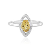 Bague en argent et Béryl jaune