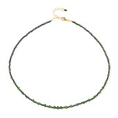 Collier en argent et Diopside de Russie (Riya)