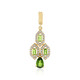 Pendentif en argent et Diopside de Russie