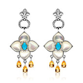 Boucles d'oreilles en argent et Nacre (Dallas Prince Designs)