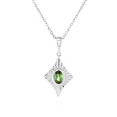 Collier en argent et Tourmaline verte