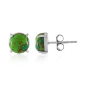 Boucles d'oreilles en argent et Turquoise verte de Kingman