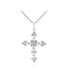 Collier en argent et Topaze blanche