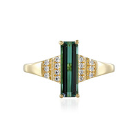 Bague en argent et Tourmaline verte de Benedito