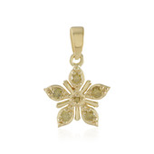 Pendentif en argent et Diamant jaune I3