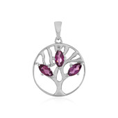 Pendentif en argent et Grenat Rhodolite