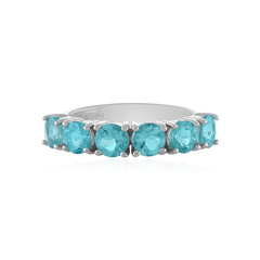 Bague en argent et Apatite bleue