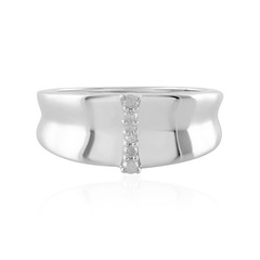 Bague en argent et Diamant I4 (J)