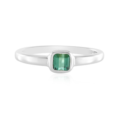 Bague en argent et Tourmaline verte de Benedito