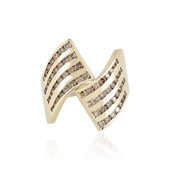 Bague en or et Diamant champagne I2 (de Melo)