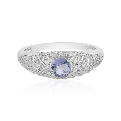 Bague en argent et Tanzanite non chauffée