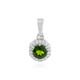 Pendentif en argent et Diopside de Russie