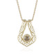 Collier en or et Diamant champagne I2 (Ornaments by de Melo)