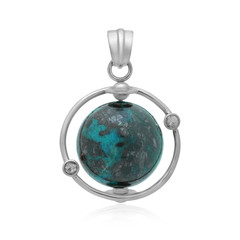 Pendentif en argent et Chrysocolle