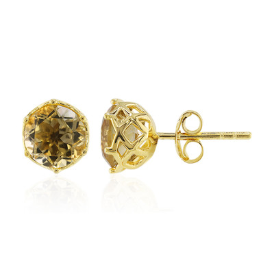 Boucles d'oreilles en argent et Citrine