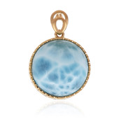 Pendentif en or et Larimar