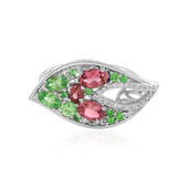 Bague en argent et Tourmaline rose du Nigéria