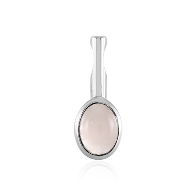 Pendentif en argent et Quartz rose (MONOSONO COLLECTION)