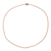 Collier en argent et Saphir rose de Ceylan (Riya)