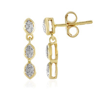 Boucles d'oreilles en argent et Diamant I2 (I)