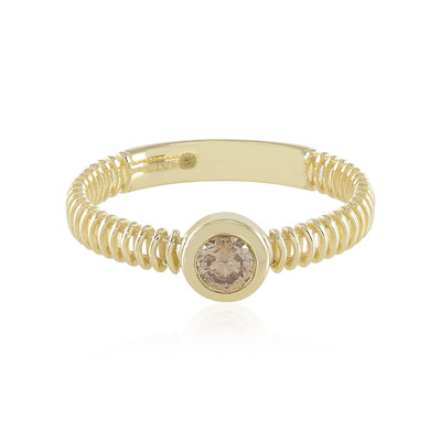 Bague en or et Diamant champagne I2 (Ornaments by de Melo)