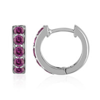 Boucles d'oreilles en argent et Grenat Rhodolite