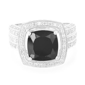 Bague en argent et Spinelle noir